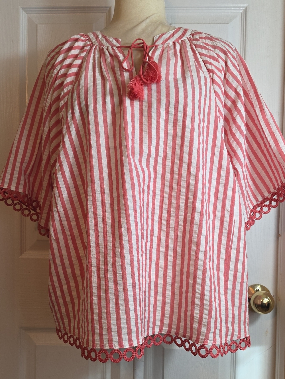 89th & Madison Striped Blouse NWT